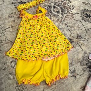 Baby girl outfit w/ headband sz3-6m